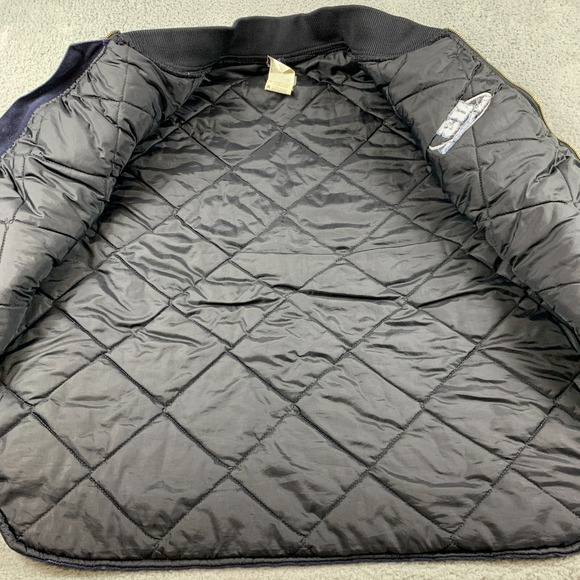 VIntage Carhartt Vest Mens 2XL XXL Blue Arctic Quilted Lined Duck Made In USA - Picture 3 of 12